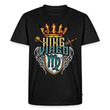 Virgo Zodiac Sign - Men's Premium Organic T-Shirt - black - Front - Nico (187cm)