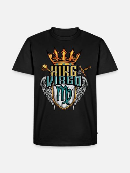 Jungfrau Sternzeichen - Männer Premium Bio T-Shirt - Schwarz