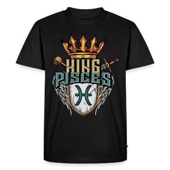 Pisces Zodiac sign - Men's Premium Organic T-Shirt - black - Front - Nico (187cm)