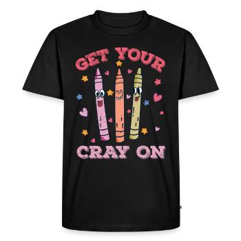 Primary School Teacher Kindergarten Educator - Men's Premium Organic T-Shirt - black - Front - Nico (187cm)
