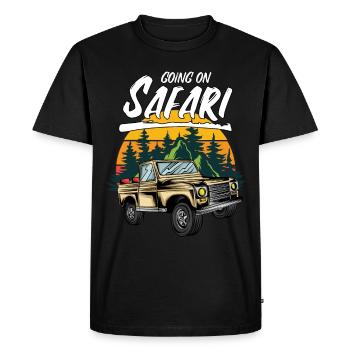 Aller sur Safari SUV - T-shirt Premium bio Homme - noir - Devant - Nico (187cm)