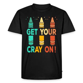 Primary School Teacher Kindergarten Educator - Men's Premium Organic T-Shirt - black - Front - Nico (187cm)