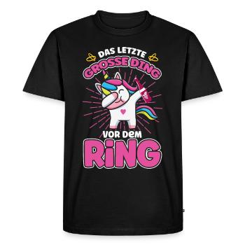 La dernière grande chose avant le ring Unicorn Jga - T-shirt Premium bio Homme - noir - Devant - Nico (187cm)