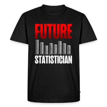 Futur statisticien Analyse des données statistiques - T-shirt Premium bio Homme - noir - Devant - Nico (187cm)