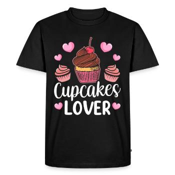 Cupcake Lovers Food Cupcakes Sweet - T-shirt Premium bio Homme - noir - Devant - Nico (187cm)