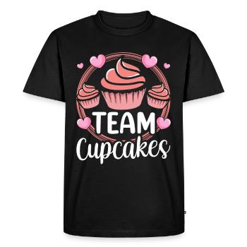 Team Cupcakes Lovers Cupcake Food Sweet - Men's Premium Organic T-Shirt - black - Front - Nico (187cm)