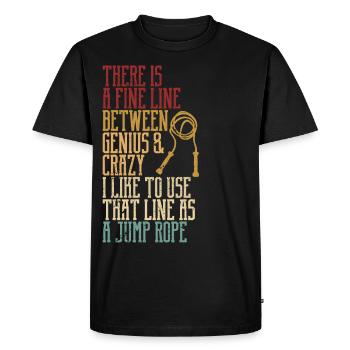 Funny skipping rope skipping rope jumping rope - Men's Premium Organic T-Shirt - black - Front - Nico (187cm)