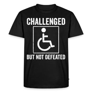 Drôle de lésion de la moelle épinière Coupe transversale du fauteuil roulant - T-shirt Premium bio Homme - noir - Devant - Nico (187cm)