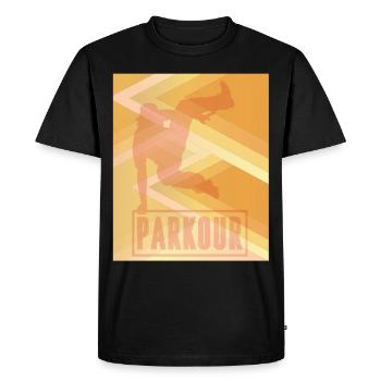 Parkour Art City Run Freestyle Runner - Men's Premium Organic T-Shirt - black - Front - Nico (187cm)