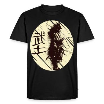 Art japonais Samouraï Guerrier japonais Kata - T-shirt Premium bio Homme - noir - Devant - Nico (187cm)