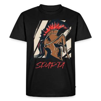 Sparta Warrior Sparta Warrior Helmet Gladiator Antique - Men's Premium Organic T-Shirt - black - Front - Nico (187cm)