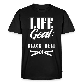 Objectif de vie: Ceinture noire Ceinture noire Gur MMA - T-shirt Premium bio Homme - noir - Devant - Nico (187cm)