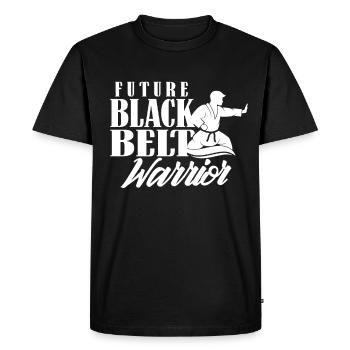 Future ceinture noire guerrier ceinture noire - T-shirt Premium bio Homme - noir - Devant - Nico (187cm)
