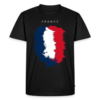 Tenue France - T-shirt Premium bio Homme - noir - Devant - Nico (187cm)