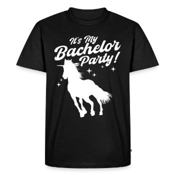 Its My Bachelor Party - Men's Premium Organic T-Shirt - black - Front - Nico (187cm)