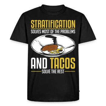 Funny Gold Panners Gold Seekers Gold Diggers Excavators - Men's Premium Organic T-Shirt - black - Front - Nico (187cm)