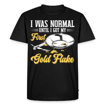 Funny Gold Panners Gold Seekers Gold Diggers Excavators - Men's Premium Organic T-Shirt - black - Front - Nico (187cm)