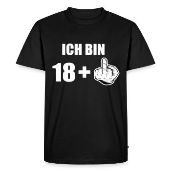 19e anniversaire - T-shirt Premium bio Homme - noir - Devant - Nico (187cm)