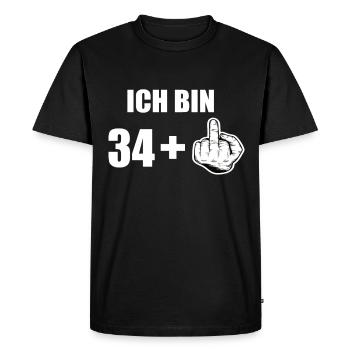35 Geburtstag - Männer Premium Bio T-Shirt - Schwarz - Vorne - Nico (187cm)