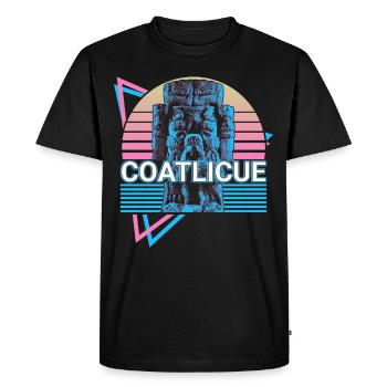 Coatlicue Mother of the Gods Aztec Goddess of Aztec - Men's Premium Organic T-Shirt - black - Front - Nico (187cm)