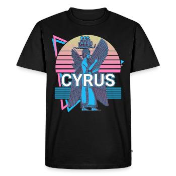 Cyrus the Elder Greek Achaemenid Empire Cyrus - Men's Premium Organic T-Shirt - black - Front - Nico (187cm)