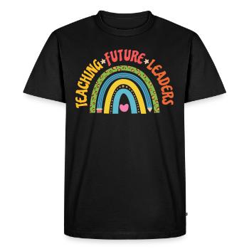 Primary School Teacher Kindergarten Educator - Men's Premium Organic T-Shirt - black - Front - Nico (187cm)
