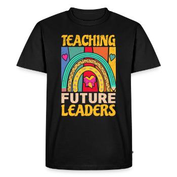Primary School Teacher Kindergarten Educator - Men's Premium Organic T-Shirt - black - Front - Nico (187cm)