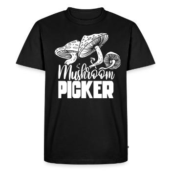 Mushroom pickers Mushroom pickers Mushroom pickers - Men's Premium Organic T-Shirt - black - Front - Nico (187cm)