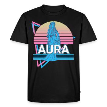 Aura Déesse de la brise Grec ancien Grec My - T-shirt Premium bio Homme - noir - Devant - Nico (187cm)