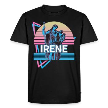 Irene Goddess Ancient Greek mythology - Men's Premium Organic T-Shirt - black - Front - Nico (187cm)