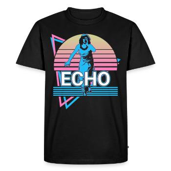 Déesse Echo Mythologie grecque antique - T-shirt Premium bio Homme - noir - Devant - Nico (187cm)