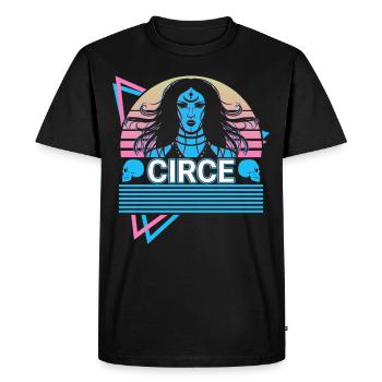 Circe Goddess Ancient Greek Greek mythology - Men's Premium Organic T-Shirt - black - Front - Nico (187cm)