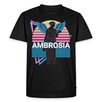 Ambrosia Goddess Ancient Greek Mythology - Men's Premium Organic T-Shirt - black - Front - Nico (187cm)