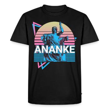 Ananke Goddess Ancient Greek Greek mythology - Men's Premium Organic T-Shirt - black - Front - Nico (187cm)