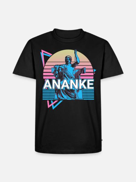 Déesse Ananke Mythologie grecque antique - T-shirt Premium bio Homme - noir