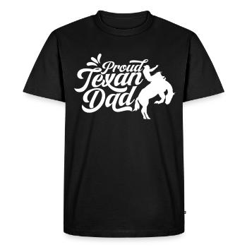 Fier Texas Père Texas Fier Texan - T-shirt Premium bio Homme - noir - Devant - Nico (187cm)