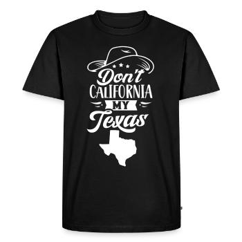 Californie Texas Pride Texan Texan Dictons texans - T-shirt Premium bio Homme - noir - Devant - Nico (187cm)