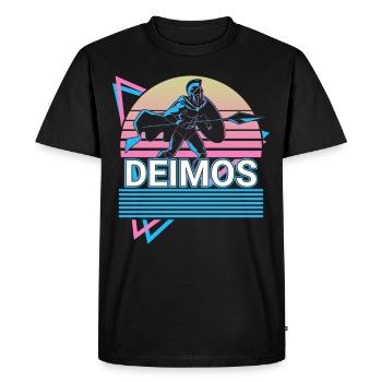 Deimos Dieu grec Mythol grec antique - T-shirt Premium bio Homme - noir - Devant - Nico (187cm)