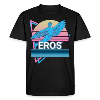 Eros Dieu grec Mythologie grecque antique - T-shirt Premium bio Homme - noir - Devant - Nico (187cm)