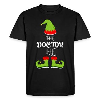 The Doctor Elf Elf Costume Christmas - Men's Premium Organic T-Shirt - black - Front - Nico (187cm)