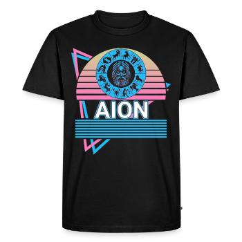 Αion Dieu grec Mythologie grecque antique - T-shirt Premium bio Homme - noir - Devant - Nico (187cm)