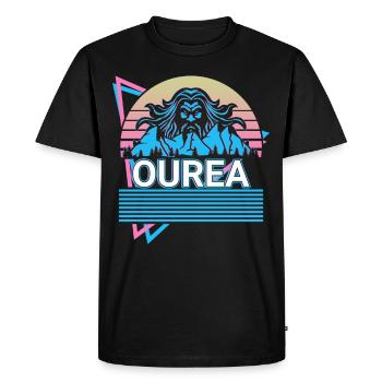 Ourea dieu grec Mytholo grec antique - T-shirt Premium bio Homme - noir - Devant - Nico (187cm)