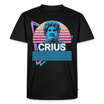 Crius dieu grec Mytholo grec antique - T-shirt Premium bio Homme - noir - Devant - Nico (187cm)