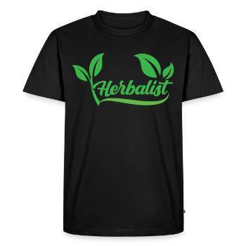Herboriste Herboriste Herbes de jardin Herbe - T-shirt Premium bio Homme - noir - Devant - Nico (187cm)