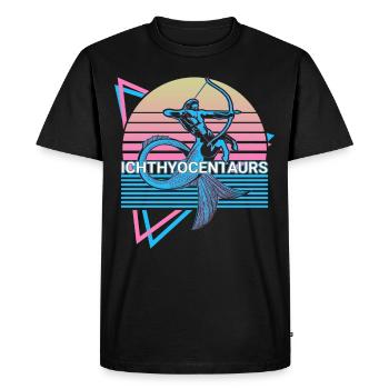 Ichthyocentaurs créatures mythiques mythologie grecque - T-shirt Premium bio Homme - noir - Devant - Nico (187cm)