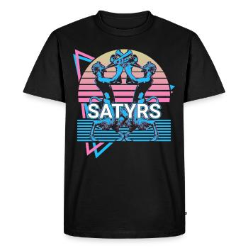 Satyrs Fauns Mythical creatures Ancient Greek mytholo - Men's Premium Organic T-Shirt - black - Front - Nico (187cm)