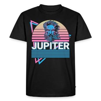 Jupiter Dieu du ciel Mythologie romaine antique - T-shirt Premium bio Homme - noir - Devant - Nico (187cm)