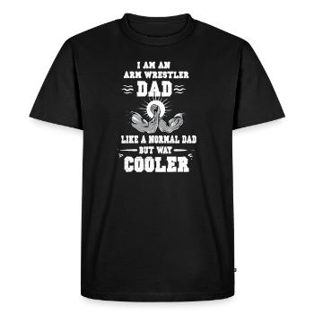 Arm wrestling tree felling weight training Armwrestling - Men's Premium Organic T-Shirt - black - Front - Nico (187cm)
