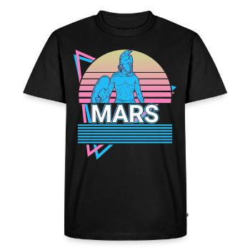Mars God War Ancient Roman Mythology Retro - Men's Premium Organic T-Shirt - black - Front - Nico (187cm)
