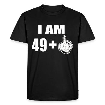50e anniversaire - T-shirt Premium bio Homme - noir - Devant - Nico (187cm)